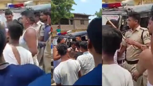 बिहार: अतिक्रमण हटाने गई पुलिस पर हमला, दो गिरफ्तार