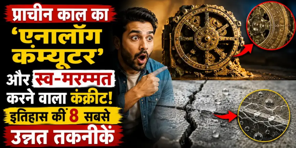 प्राचीन काल का 'एनालॉग कंप्यूटर' और स्व-मरम्मत करने वाला कंक्रीट! इतिहास की 8 सबसे उन्नत तकनीकें