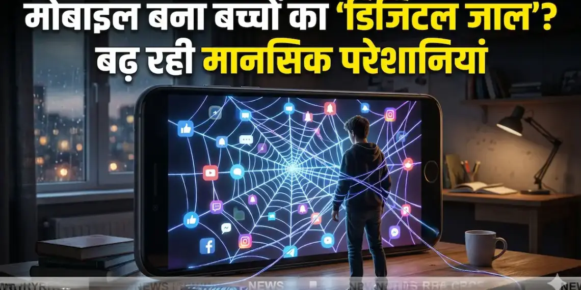 मोबाइल बना बच्चों का ‘डिजिटल जाल’? बढ़ रही मानसिक परेशानियां