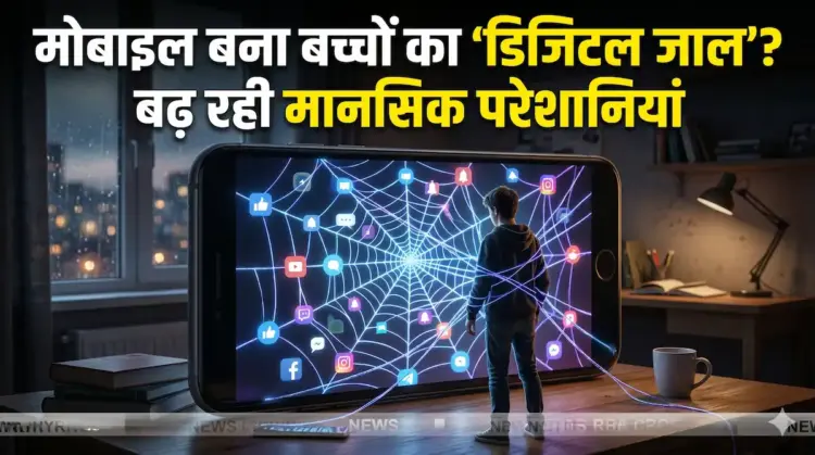 मोबाइल बना बच्चों का ‘डिजिटल जाल’? बढ़ रही मानसिक परेशानियां