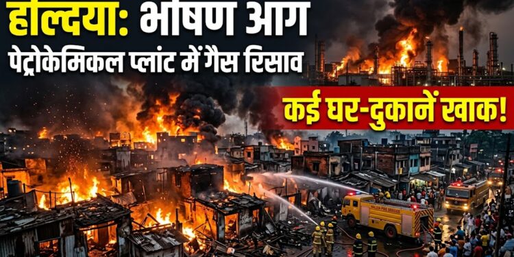 Haldia Fire News: हल्दिया के पेट्रोकेमिकल प्लांट में गैस रिसाव से भड़की भीषण आग, जलकर राख हुए कई घर और दुकानें