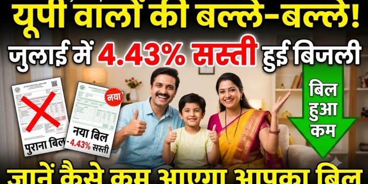 UP Electricity Bill Update: यूपी वालों की बल्ले-बल्ले! जुलाई में 4.43% सस्ती हुई बिजली, जानें कैसे कम आएगा आपका बिल