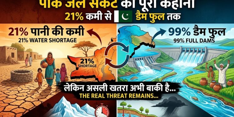 Pakistan Water Crisis: 21% पानी की कमी से लेकर 99% डैम फुल होने तक की पूरी कहानी, लेकिन असली खतरा अभी बाकी है