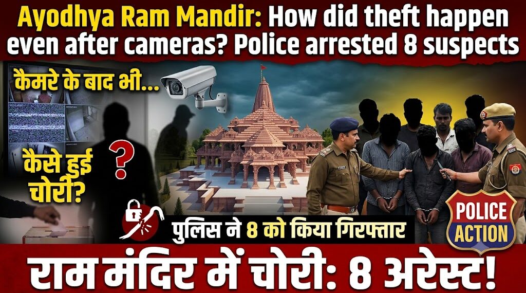 Ayodhya Ram Mandir: कैमरे लगे होने के बाद भी कैसे हुई भगवान के घर में चोरी? पुलिस ने 8 को किया अरेस्ट