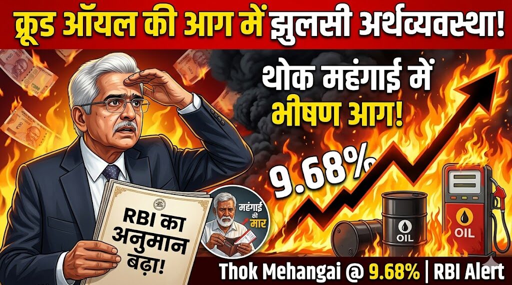 Economic News: कच्चे तेल की आग से 9.68% पर पहुंची थोक महंगाई, RBI ने भी बढ़ाया अपना अनुमान