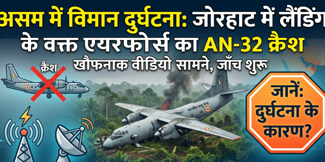 Assam Plane Crash: जोरहाट में लैंडिंग के वक्त एयरफोर्स का AN-32 विमान क्रैश, खौफनाक वीडियो आया सामने