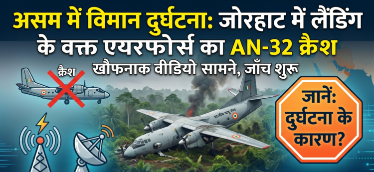 Assam Plane Crash: जोरहाट में लैंडिंग के वक्त एयरफोर्स का AN-32 विमान क्रैश, खौफनाक वीडियो आया सामने