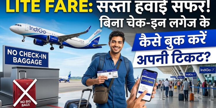 IndiGo Lite Fare: बिना चेक-इन लगेज के हवाई सफर होगा सस्ता, जानें कैसे बुक करें अपनी टिकट