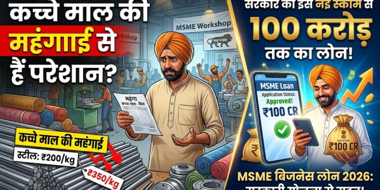 MSME Business Loan: कच्चे माल की महंगाई से हैं परेशान? सरकार की इस नई स्कीम से पाएं 100 करोड़ तक का लोन