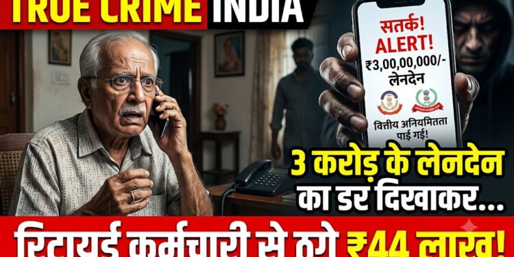 True Crime India: 3 करोड़ के लेनदेन का डर दिखाकर रिटायर्ड कर्मचारी से ठगे 44 लाख
