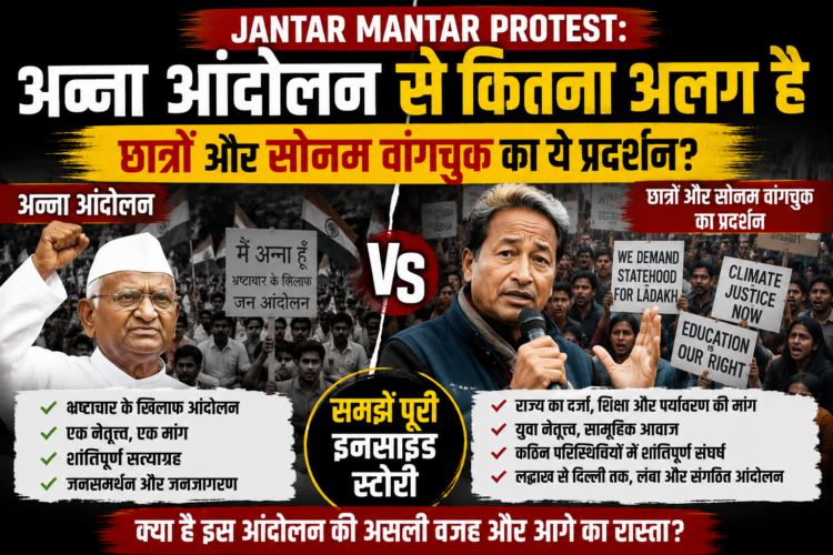 Jantar Mantar Protest: अन्ना आंदोलन से कितना अलग है छात्रों और सोनम वांगचुक का ये प्रदर्शन? समझें पूरी इनसाइड स्टोरी