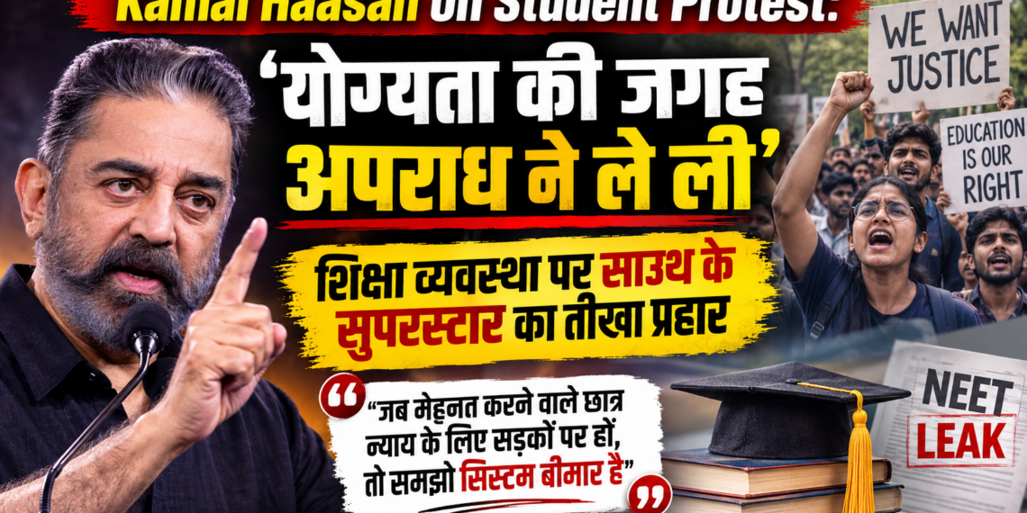 Kamal Haasan on Student Protest: 'योग्यता की जगह अपराध ने ले ली', शिक्षा व्यवस्था पर साउथ के सुपरस्टार का तीखा प्रहार