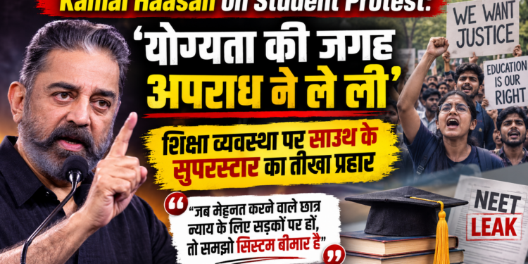 Kamal Haasan on Student Protest: 'योग्यता की जगह अपराध ने ले ली', शिक्षा व्यवस्था पर साउथ के सुपरस्टार का तीखा प्रहार