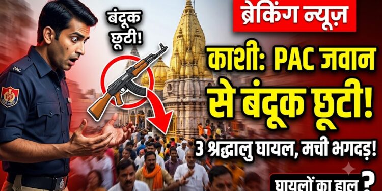 Kashi Vishwanath Temple: PAC जवान के हाथ से छूटी सरकारी बंदूक और मच गई चीख-पुकार, जानें 3 घायलों का हाल