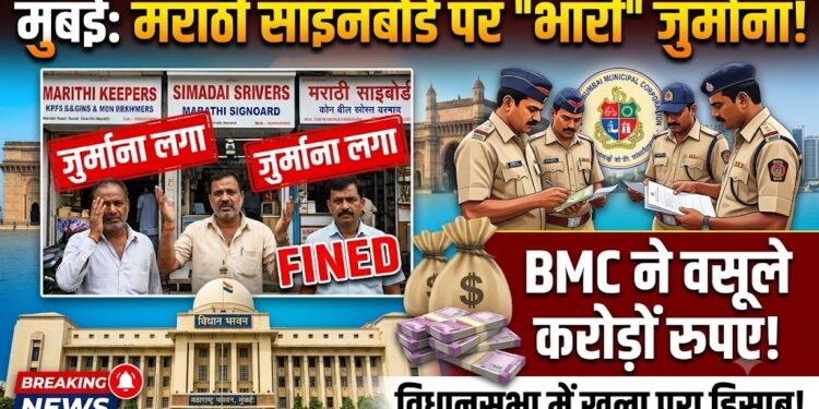 Mumbai News: मुंबई में दुकानों पर मराठी साइनबोर्ड न लगाना पड़ा भारी, BMC ने वसूला करोड़ों का जुर्माना, विधानसभा में खुला पूरा हिसाब