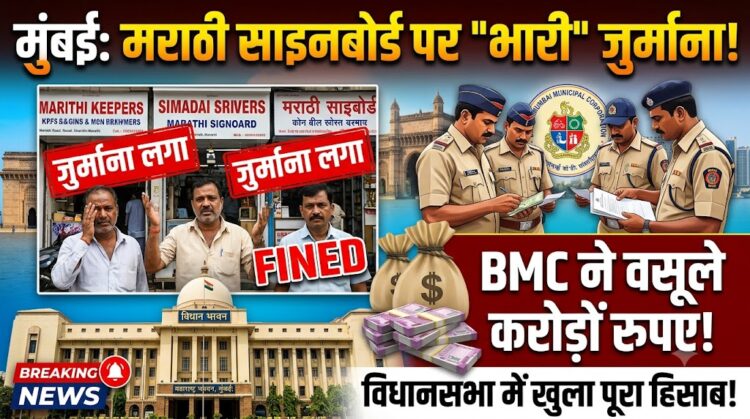 Mumbai News: मुंबई में दुकानों पर मराठी साइनबोर्ड न लगाना पड़ा भारी, BMC ने वसूला करोड़ों का जुर्माना, विधानसभा में खुला पूरा हिसाब