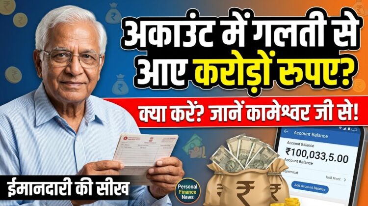 Personal Finance News: अकाउंट में गलती से करोड़ों रुपये आ जाएं तो क्या करें? 82 साल के कामेश्वर जी से लें ईमानदारी की सीख