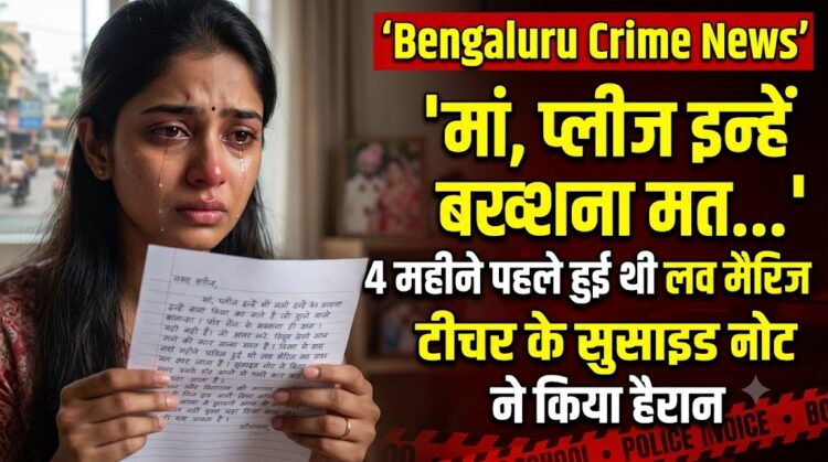 Bengaluru Crime News: 'मां, प्लीज इन्हें बख्शना मत...' 4 महीने पहले हुई थी लव मैरिज, बेंगलुरु की टीचर के सुसाइड नोट ने किया हैरान