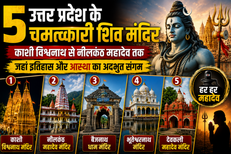 Famous Shiv Temples in Uttar Pradesh: उत्तर प्रदेश के 5 चमत्कारी शिव मंदिर, काशी विश्वनाथ से नीलकंठ महादेव तक, जहां इतिहास और आस्था का अद्भुत संगम