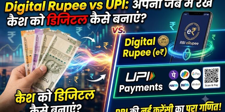 Digital Rupee vs UPI: अपनी जेब में रखे कैश को डिजिटल कैसे बनाएं? जानें RBI की इस नई करेंसी का पूरा गणित