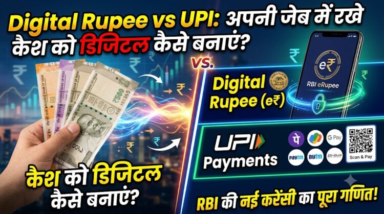 Digital Rupee vs UPI: अपनी जेब में रखे कैश को डिजिटल कैसे बनाएं? जानें RBI की इस नई करेंसी का पूरा गणित