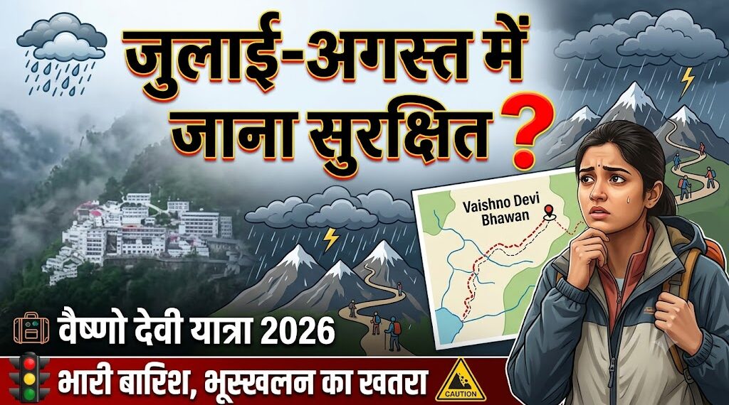 Vaishno Devi Yatra 2026: क्या जुलाई-अगस्त में वैष्णो देवी जाना सुरक्षित है?