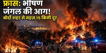 France Forest Fire: फ्रांस के दक्षिण-पश्चिम में भीषण जंगल की आग, बोर्दो शहर से महज़ 15 किमी दूर पहुंची लपटें