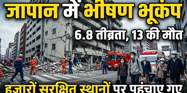 Japan Earthquake News: 6.8 तीव्रता के भूकंप से 13 की मौत, बचाव अभियान जारी