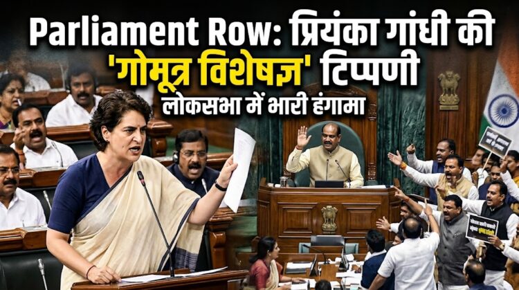 Parliament Row: प्रियंका गांधी की 'गोमूत्र विशेषज्ञ' टिप्पणी पर लोकसभा में हंगामा