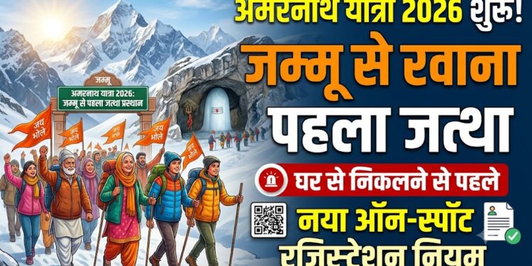 Amarnath Yatra 2026: कल जम्मू से निकलेगा पहला जत्था, घर से निकलने से पहले जान लें ऑन-स्पॉट रजिस्ट्रेशन का नया नियम