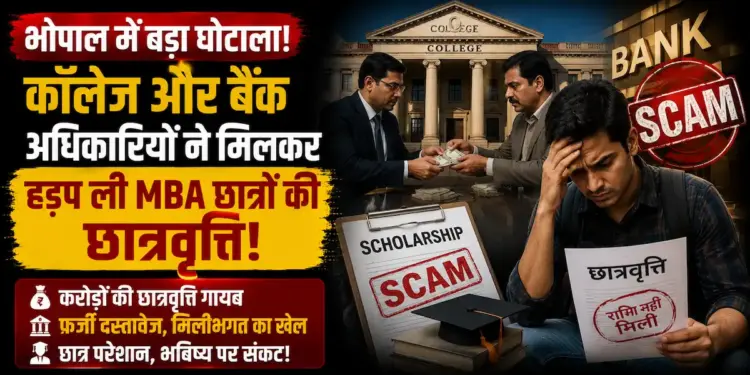 MP Scholarship Scam: भोपाल में बड़ा घोटाला, कॉलेज और बैंक अधिकारियों ने मिलकर हड़प ली MBA छात्रों की छात्रवृत्ति