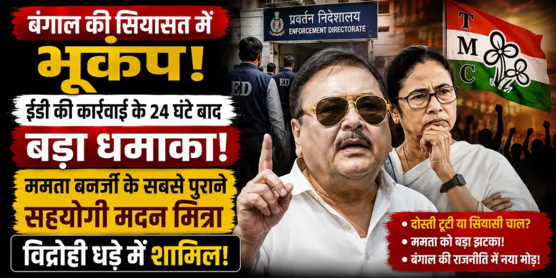 Bengal Politics: ईडी की कार्रवाई के 24 घंटे बाद बड़ा धमाका, ममता बनर्जी के सबसे पुराने सहयोगी मदन मित्रा विद्रोही धड़े में शामिल