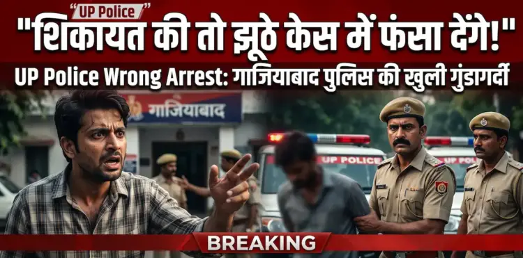 UP Police Wrong Arrest: 'शिकायत की तो झूठे केस में फंसा देंगे', गलत व्यक्ति को गिरफ्तार करने के बाद गाजियाबाद पुलिस की खुली गुंडागर्दी