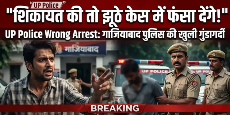 UP Police Wrong Arrest: 'शिकायत की तो झूठे केस में फंसा देंगे', गलत व्यक्ति को गिरफ्तार करने के बाद गाजियाबाद पुलिस की खुली गुंडागर्दी