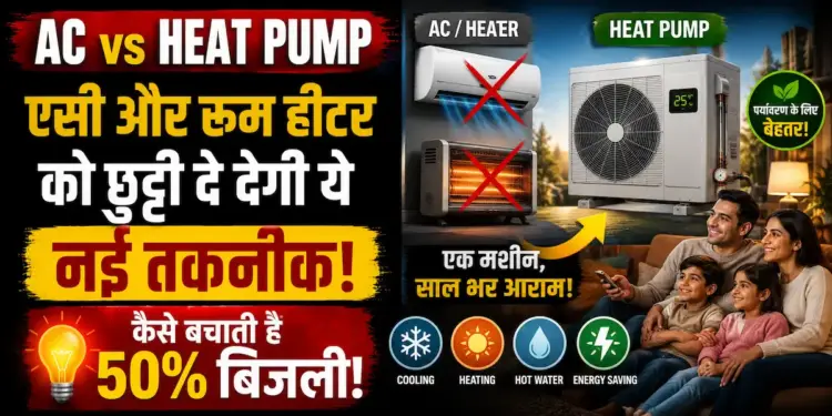 AC vs Heat Pump India: एसी और रूम हीटर को छुट्टी दे देगी ये नई तकनीक! जानें कैसे बचाती है 50% बिजली