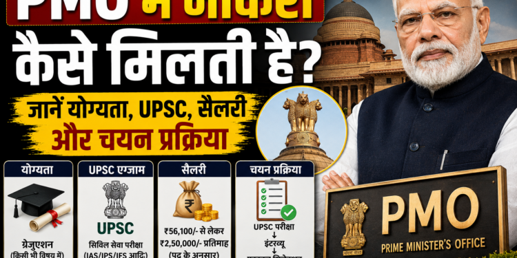 PMO Eligibility: PMO में नौकरी कैसे मिलती है? जानें योग्यता, UPSC, सैलरी और चयन प्रक्रिया