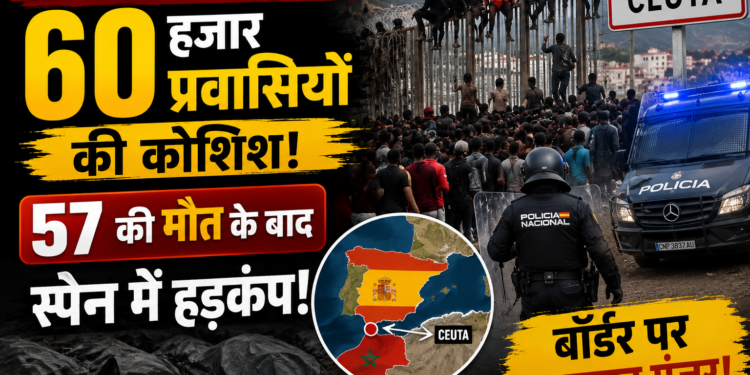 Ceuta Border Crisis: 60 हजार प्रवासियों की कोशिश, 57 की मौत के बाद स्पेन में हड़कंप