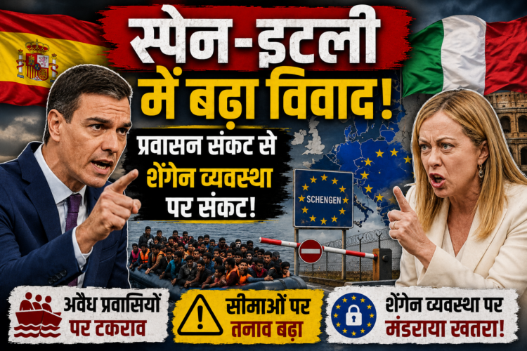 Spain Italy dispute: स्पेन-इटली में बढ़ा विवाद, प्रवासन संकट से शेंगेन व्यवस्था पर संकट