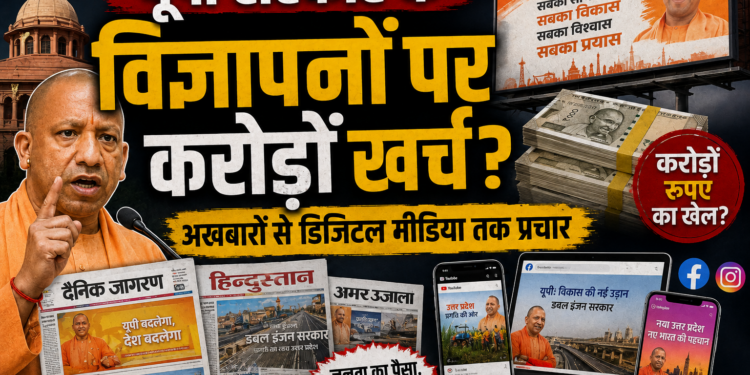 UP Government Advertisement: यूपी सरकार के विज्ञापनों पर करोड़ों खर्च? अखबारों से डिजिटल मीडिया तक प्रचार