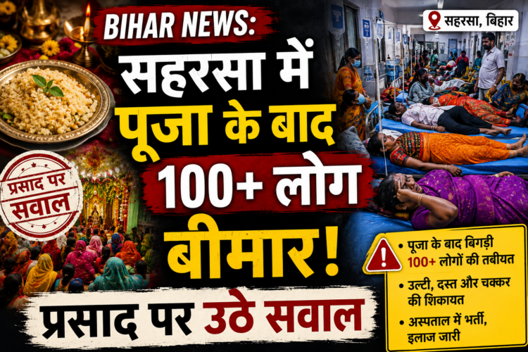 Bihar News: सहरसा में पूजा के बाद 100+ लोग बीमार, प्रसाद पर उठे सवाल