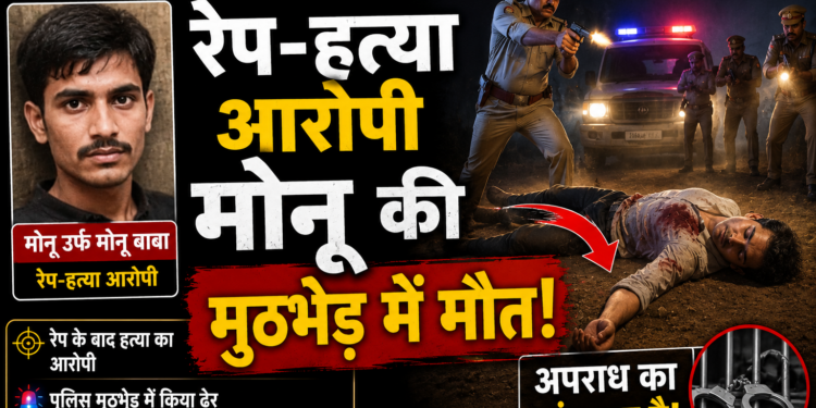 Bulandshahr Encounter: रेप-हत्या आरोपी मोनू की मुठभेड़ में मौत