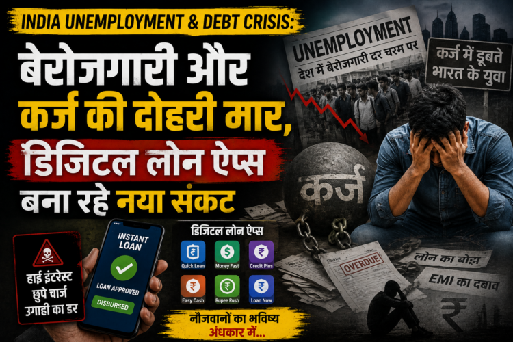 India Unemployment & Debt Crisis: बेरोजगारी और कर्ज की दोहरी मार, डिजिटल लोन ऐप्स बना रहे नया संकट